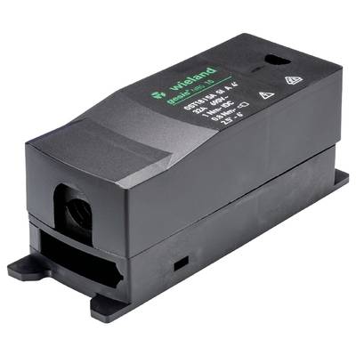 A black electrical component plug with green text. Text: 'greenlight PSC 15' and technical specifications.