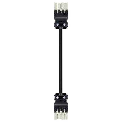 Black connection cable with plugs and screws at both ends.