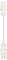 A white electrical connector with a short cable, suitable for connecting LED light strips.