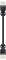 Straight black cable with connectors at both ends, suitable for electrical connections in technical applications.