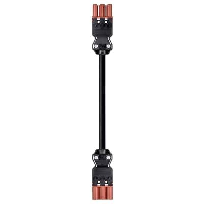 Mechanical Wave Connector in Black and Red, with Metallic Screws.