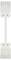 A white connector with a detachable cable, suitable for connecting electrical lines; shows six connection points on both sides.