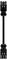 Black, elongated electronic device with cables and special connectors at both ends, possibly for technical equipment.