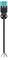 An electrical moisture sensor with three coloured cables (red, blue, brown) protrudes from the black underside.