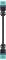 A black, rod-shaped device with turquoise elements at both ends. It could be a training or sports equipment.