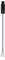 Grey electrical wire with a black plastic plug at the top and three exposed cable ends: red, black, and white.