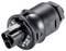 'A black multi-pin automotive connector with a grey locking mechanism. Used in electronic vehicle systems.'