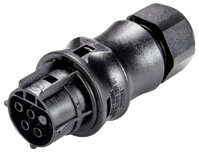 'Industrial corner solution for water resistance, including V4A hexagonal nut.'