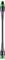 A green and black LED torch with a slim, elongated handle, suitable for outdoor activities or emergencies.