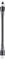 Long, black rod with white end caps.