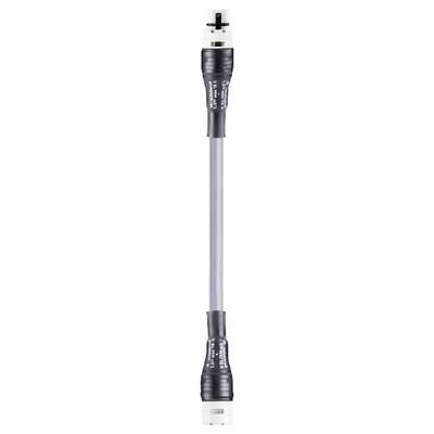 A long, slender, black and white stick with thickened ends, possibly a chair leg or furniture replacement part.