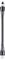 Image of an extendable curtain pole with black and white elements that can be adjusted to different lengths for versatile applications.