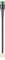 Black cable with green connector and protruding cable strands in various colours, electronic accessory.