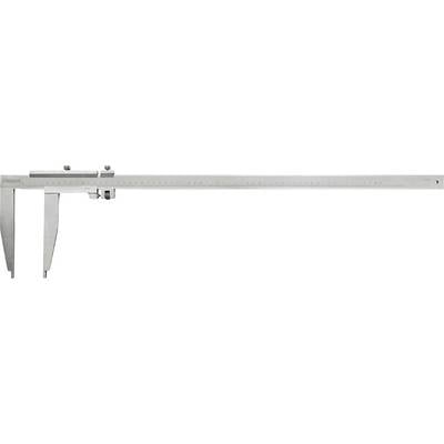 A metal digital calliper for precise measurement in technical applications; displays scale and measuring jaws.
