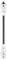 A black cable with white connectors at both ends, most likely an interconnect cable for electronic devices.
