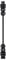 'Black extension lead with plug connectors at both ends, suitable for electrical appliances or solar modules.'