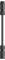 Long, black cylindrical object with ribbed ends. Could be a technical or mechanical component.