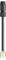 A black cable with a connector at the top end and four coloured cores (blue, yellow, green, and brown) at the bottom end.