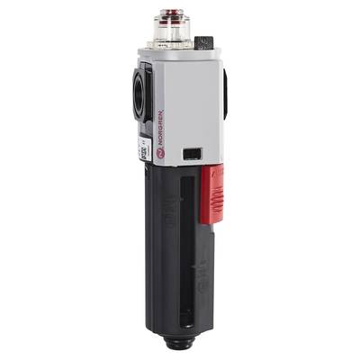 Pressure regulator with integrated pressure gauge and air release valve for controlling air pressure in pneumatic systems.