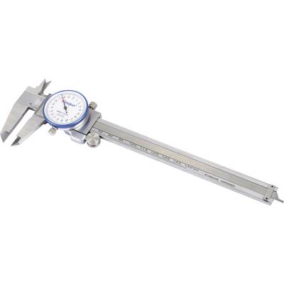 A precise vernier calliper with a digital display and scale for accurate measurement of lengths and diameters in technical applications.