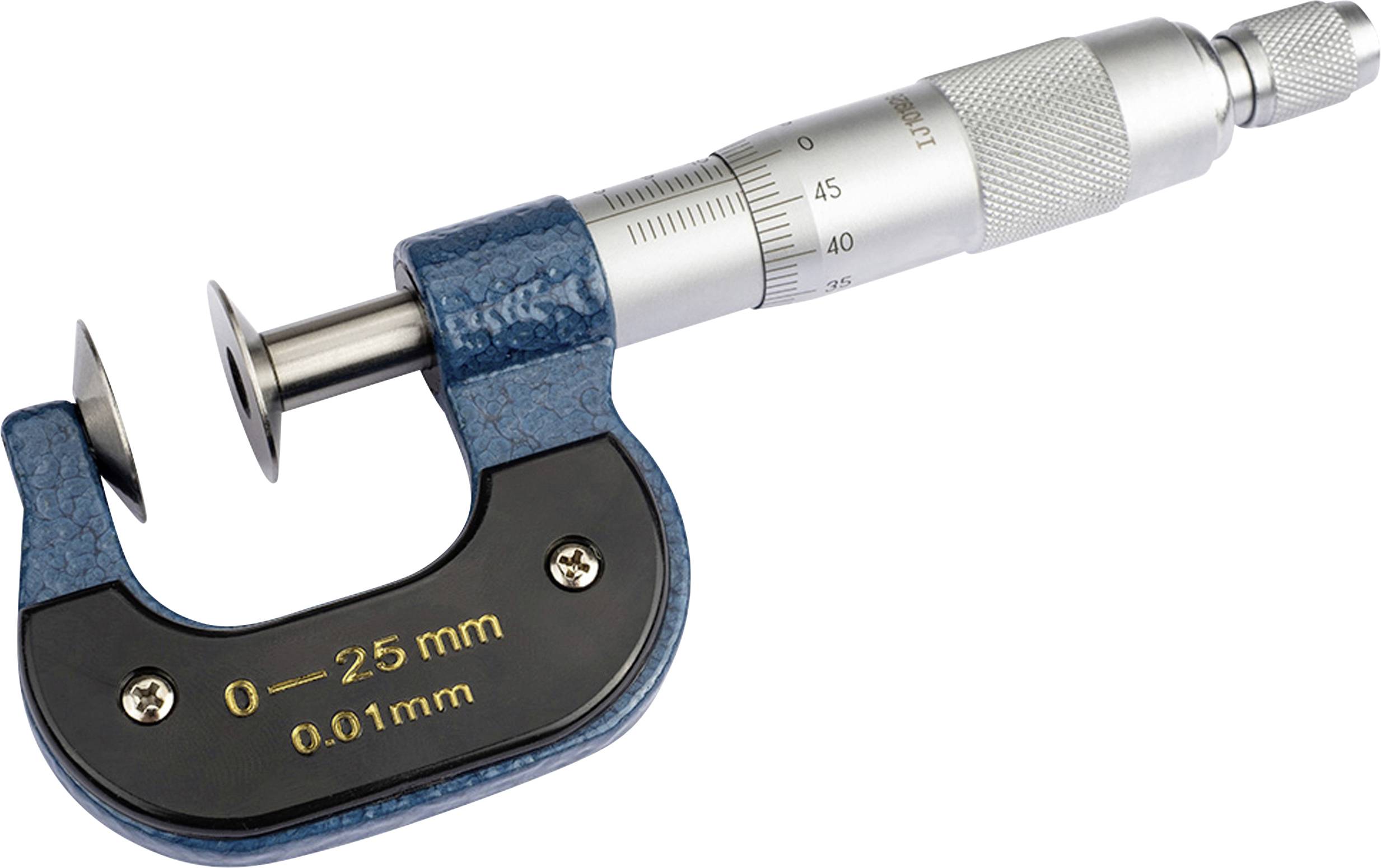 Dasqua 4111-8102 Disc-style micrometer + graduation 0 - 25 mm DIN 863