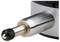 Close-up of a mechanical probe with a metal pin and knurled tip, used for precise measuring and positioning.