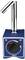 Magnetic support base with an on/off switch, used for mounting measuring instruments, brand 'Dasqua', blue body.