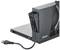 Electric all-purpose slicer in black with a fold-out silver cutting surface. Power cable is visible. Brand: Graef.