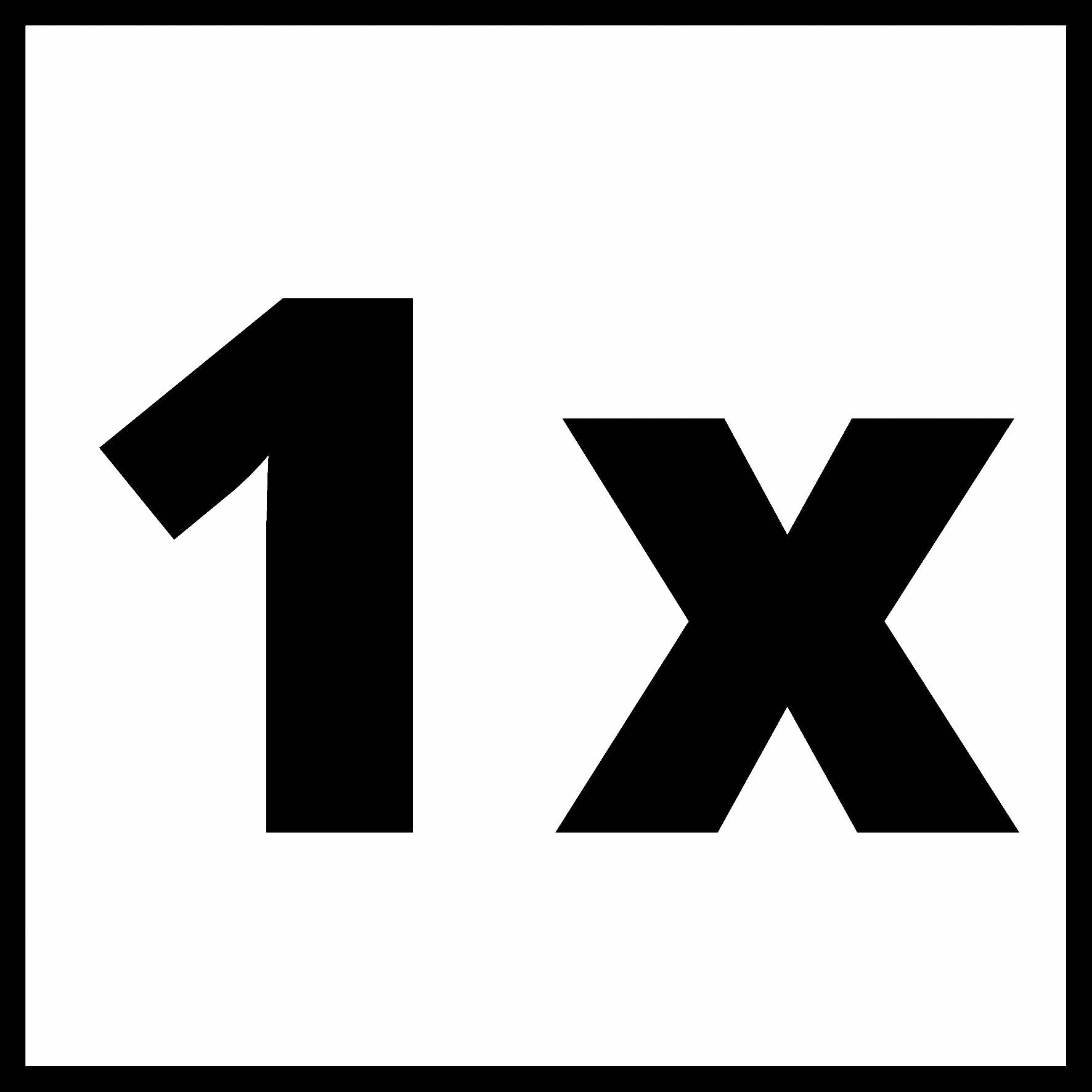 Symbol shows '1x', probably relevant in a mathematical or technical context.