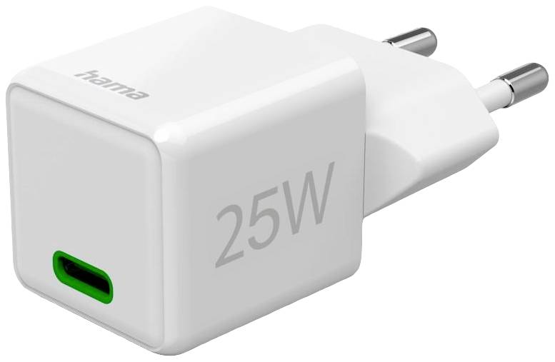 Hama USB charger 25.00 W 1x USB-C® Power Delivery White Indoors USB Power Delivery (USB-PD)