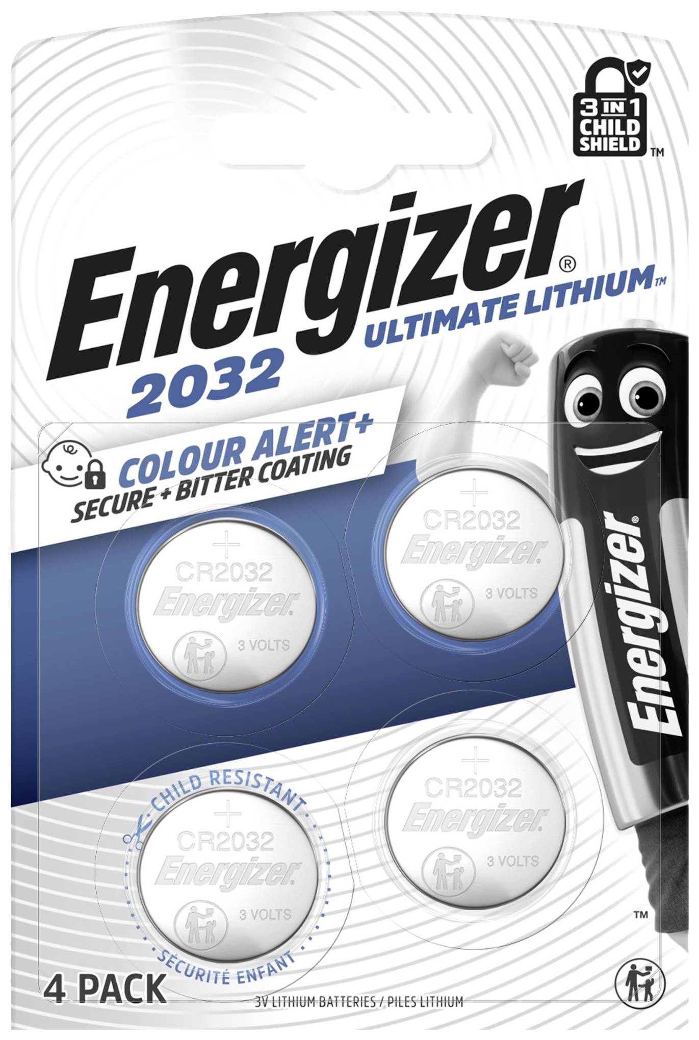 Energizer Button cell CR 2032 3 V 4 pc(s) 235 mAh Lithium E304206100