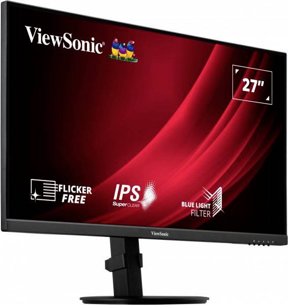 Viewsonic VG2709-2K-MHD-2 LED EEC E (A - G) 68.6 cm (27 inch) 2560 x 1440 p 16:9 4 ms HDMI™, DisplayPort, Audio stereo (3.5 mm jack) IPS LED