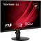A 27-inch ViewSonic monitor with IPS technology, 100 Hz refresh rate and Eye-ProTech. It is displaying an image with red wavy lines.