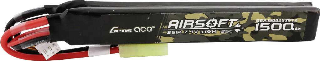 Gens ace Scale model battery pack (LiPo) 7.4 V 1500 mAh No. of cells: 2 25 C Block Mini Tamiya