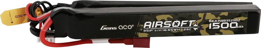 Image of Gens ace Scale model battery pack (LiPo) 11.1 V 1500 mAh No. of cells: 3 25 C Block
