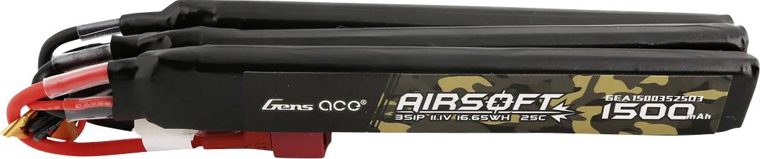 Image of Gens ace Scale model battery pack (LiPo) 11.1 V 1500 mAh No. of cells: 3 25 C T plug