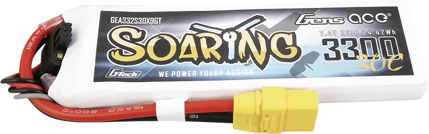 Gens ace Scale model battery pack (LiPo) 7.4 V 3300 mAh No. of cells: 2 30 C Block XT90