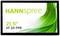 '21.5" HT 221 PPB' Hannspree Monitor, displaying a green abstract design on a white background.