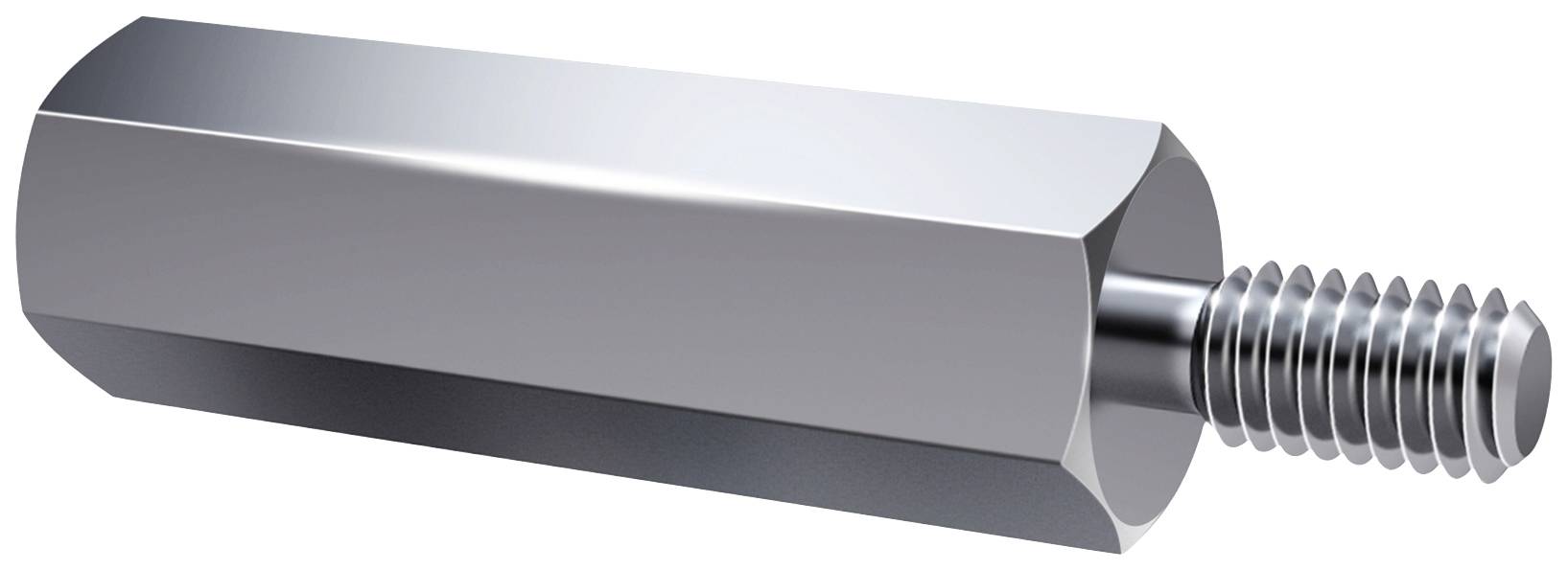 Axxatronic IA-ST-4-7-12 Innen-Außen Spacer (L) 12 mm M4 x 6 M4 x 8 Steel zinc plated 1 pc(s)