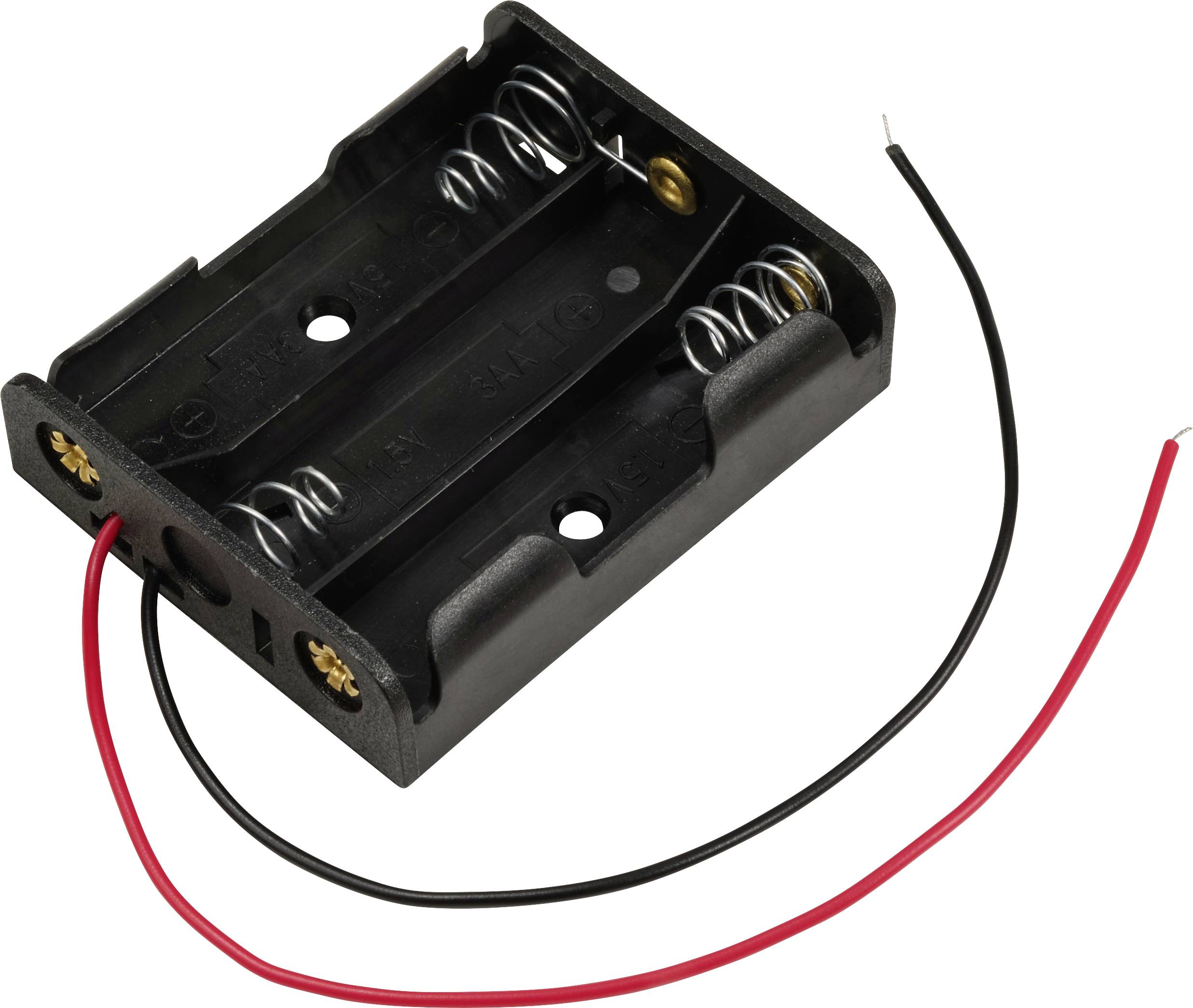 TRU COMPONENTS TC-13220624 Battery tray 3x AA Cable (L x W x H) 57.8 x 46.5 x 15 mm