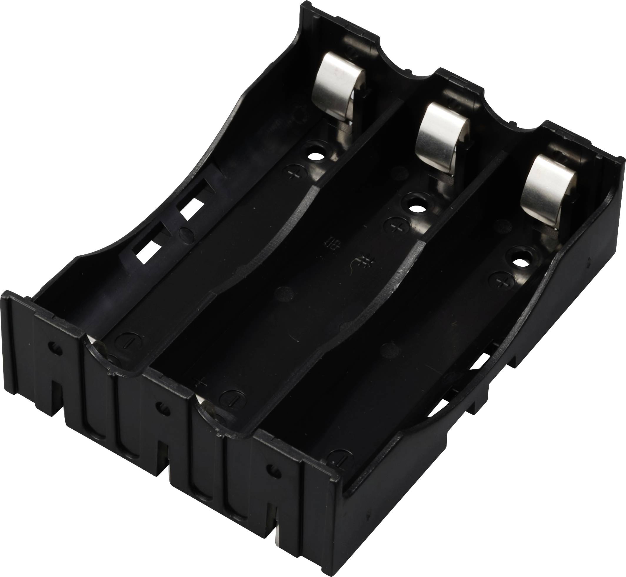 TRU COMPONENTS TC-13220712 Battery tray 3x 18650 Pin contact (L x W x H) 78 x 60 x 21 mm