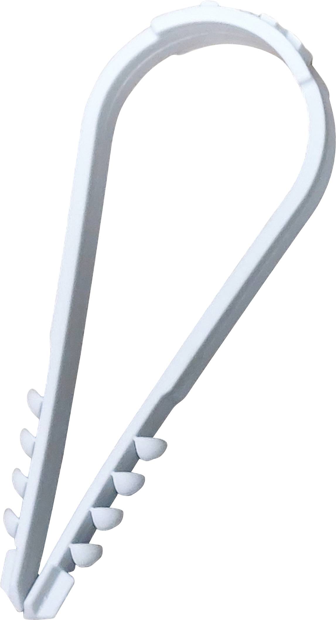 N & L Duebelklemmschelle 8-28mm Fastener Detachable 502STN brickwork plug-fit, + plug, UV-proof Light grey 100 pc(s)