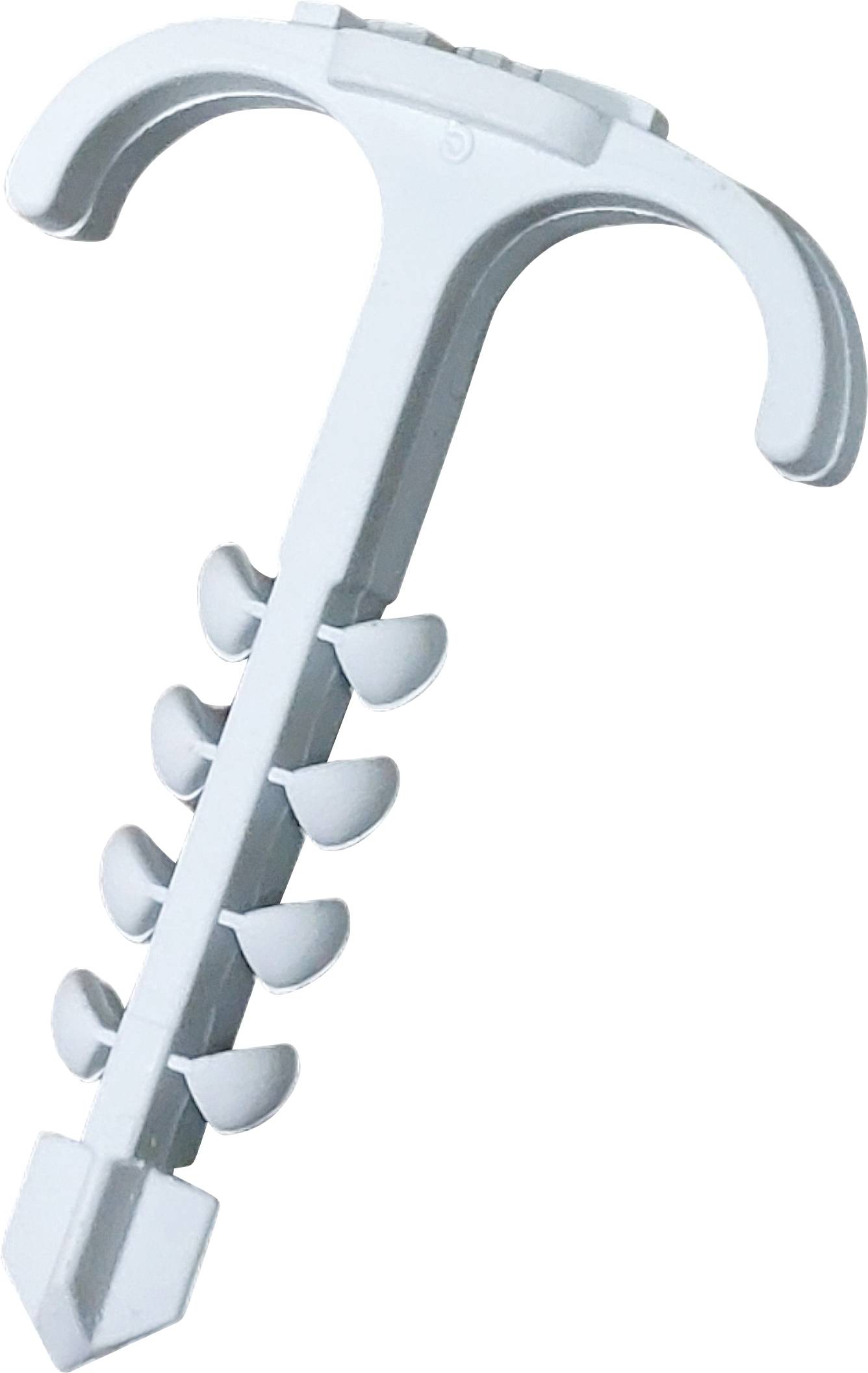 N & L Doppelsteckschelle 4-12mm Fastener Detachable 519STN brickwork plug-fit, + plug, UV-proof Light grey 75 pc(s)