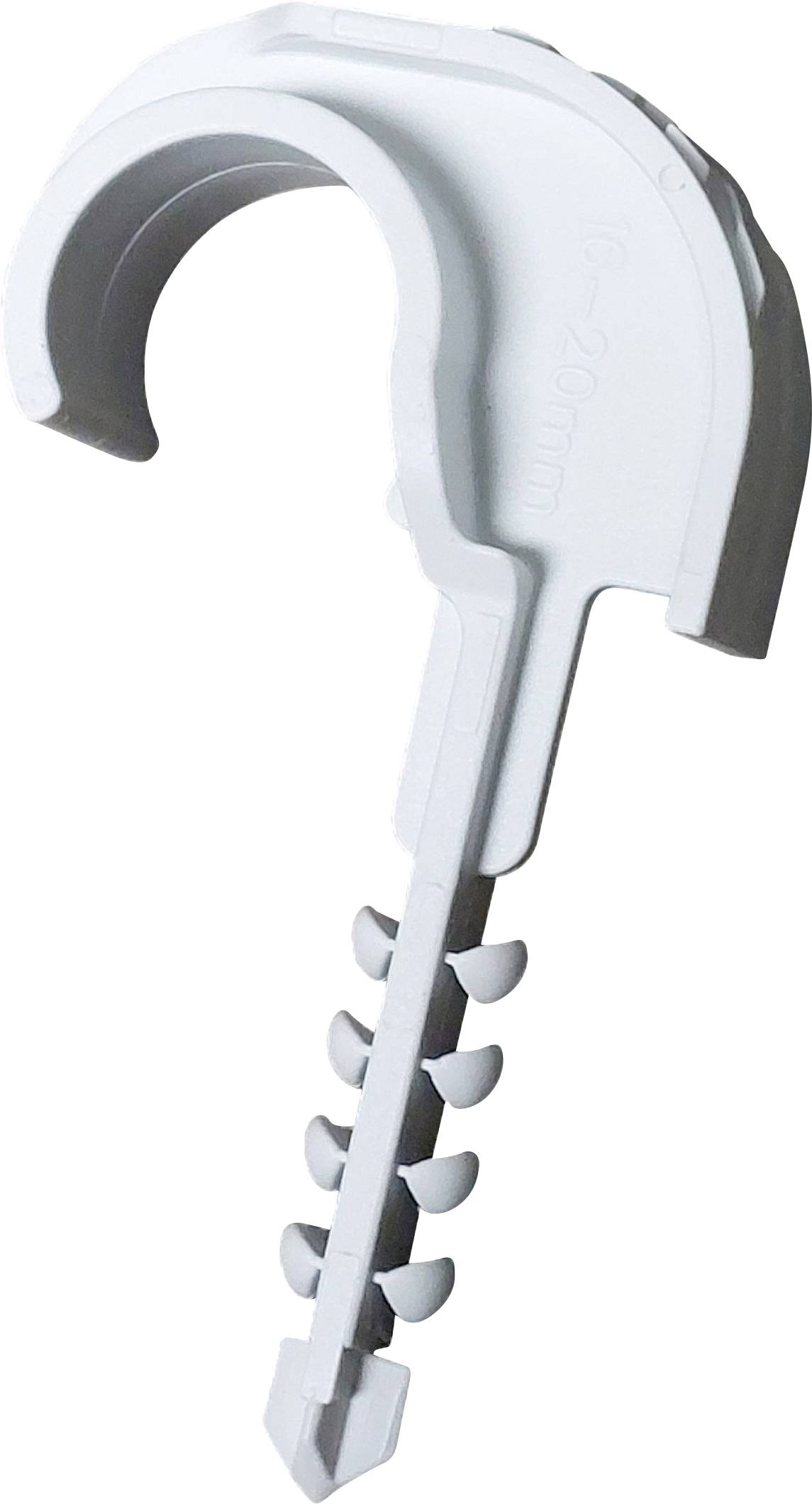 N & L Einzelsteckschelle 16-20mm Fastener Detachable 530STN brickwork plug-fit, + plug, UV-proof Light grey 100 pc(s)