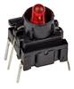 MEC 3FTH980 Multimec 3F Series Switch 24 V 50 mA momentary Red (L x W x H) 10 x 10 x 10.40 mm IP67 1 pc(s)