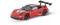 A red toy racing car with a large rear spoiler and black wheels on a white background.