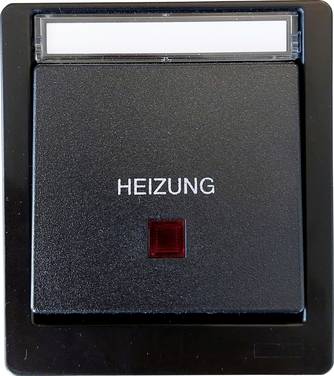 N & L 27614  Heating system emergency switch Complete Surface-mount  Black 1 pc(s)