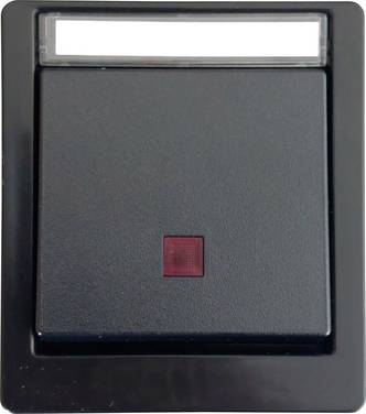 N & L 27615  Control switch Complete Surface-mount  Black 1 pc(s)