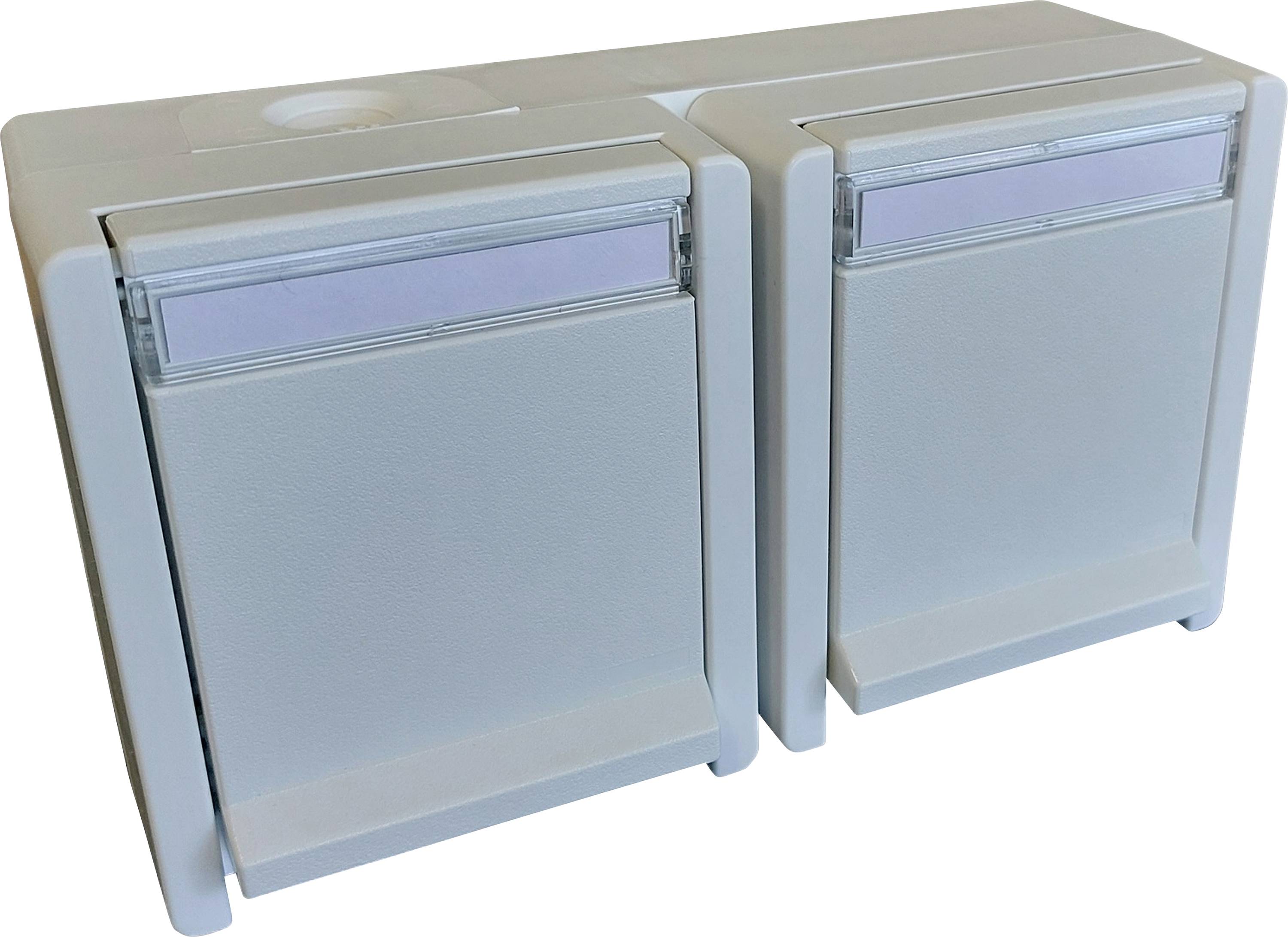 N & L 27752 Two gang socket Complete Surface-mount White 1 pc(s)