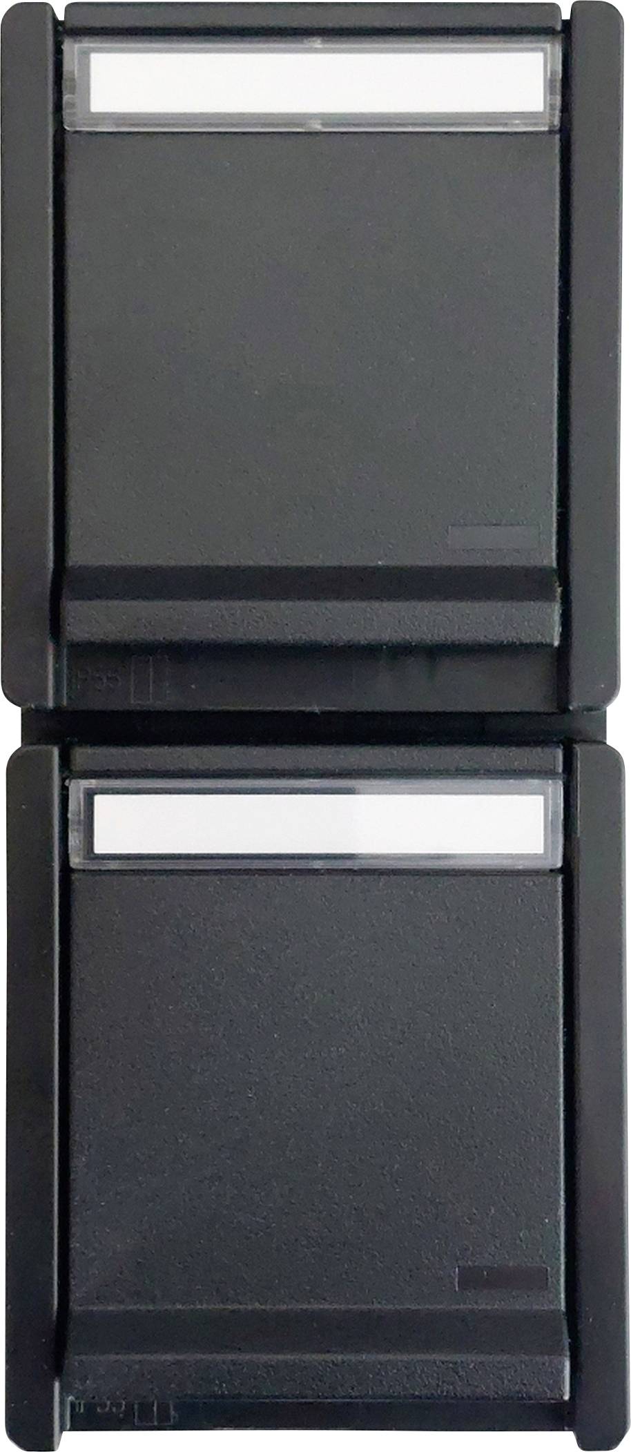 N & L 27653 Two gang socket Complete Surface-mount Black 1 pc(s)